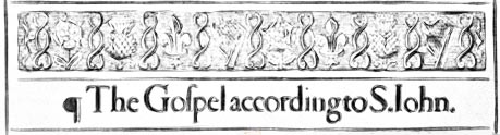 Header from St. John in 1611 KJV