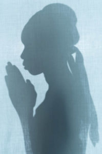 Praying woman.
