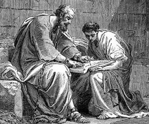 The Apostle Paul in prison.
