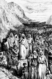 Moses and the people of Israel