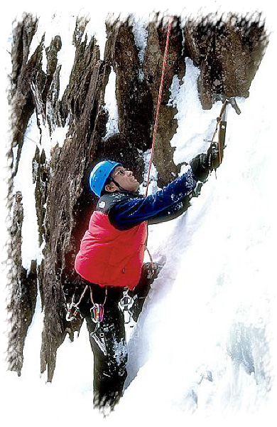 Climbing out