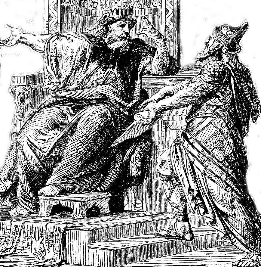 David being rebuked by Nathan
